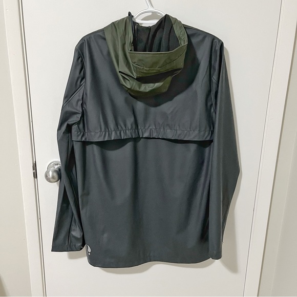 Fat Moose Hooded Rain Jacket Black /Green size Small - Picture 6 of 16